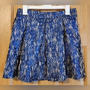 Bethany Mota Metallic Blue Skirt Women's Size Large